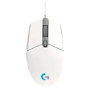 Mouse Gaming Logitech G203 Alámbrico USB 8000 DPI Blanco