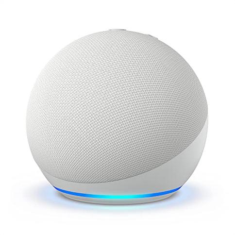 Bocina inteligente Amazon Echo Dot 5th Generación con Alexa color Blanco