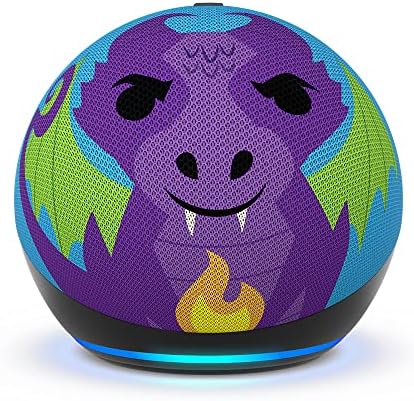 Bocina inteligente Amazon Echo Dot 5th Generación con Alexa GEN Kids Edición Dragon 