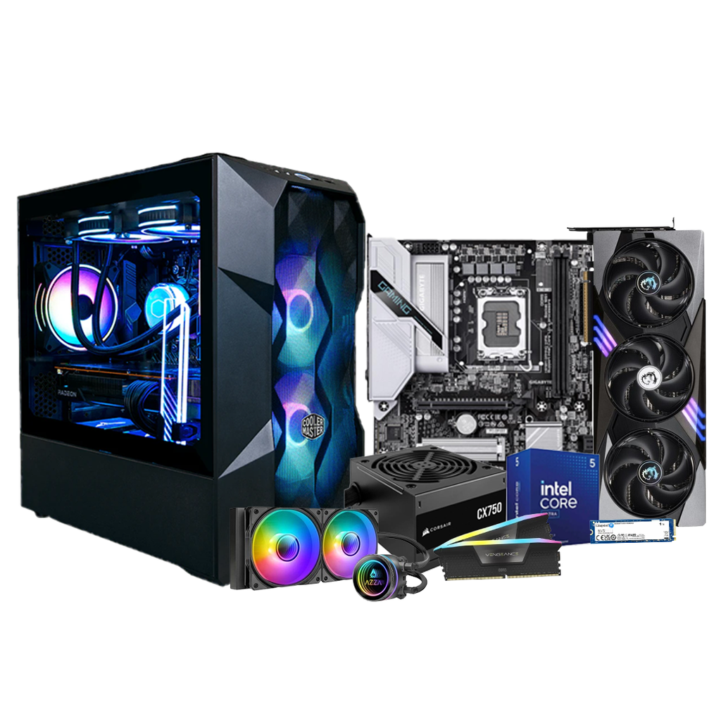 Pc Gamer Ultra Core 5 225 H810M 750W Bronce DDR5 2x16 NVMe 1TB RTX 5070 Liquida 240 mm