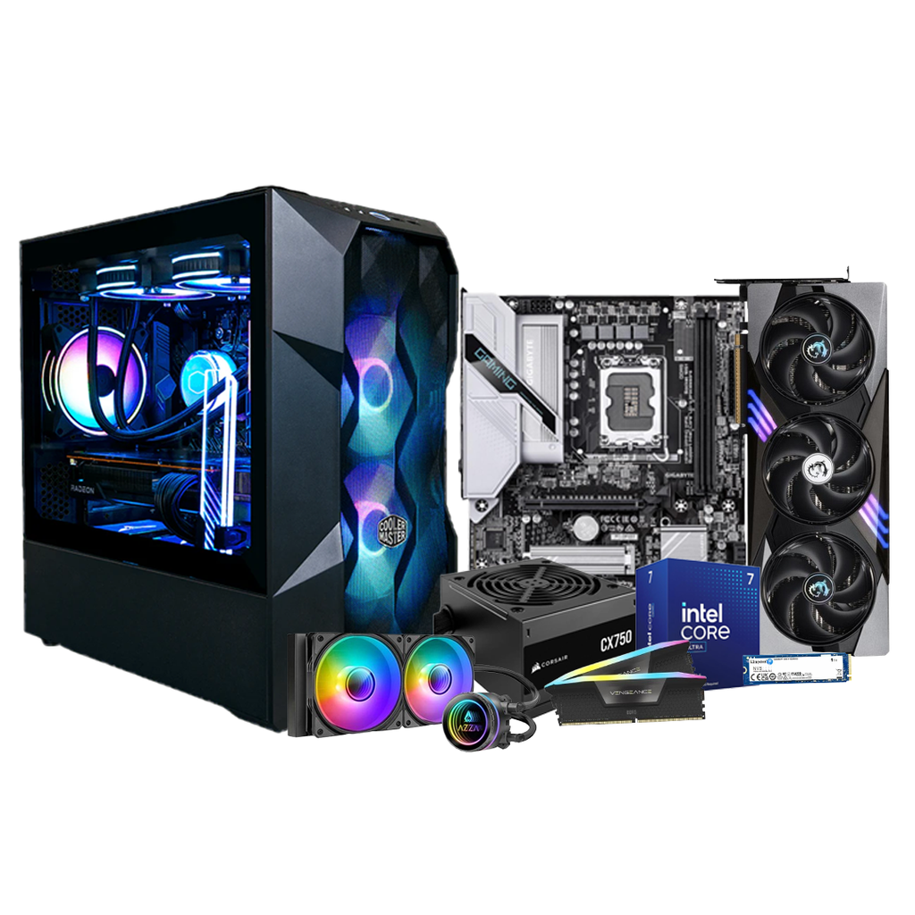 Pc Gamer Ultra Core 7 265 H810-M 750W Bronce DDR5 2x16 NVMe 1TB RTX 5070 Liquida 240mm