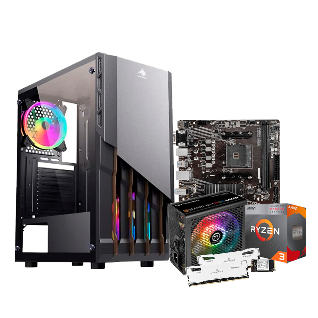 Pc Gamer Ryzen 3 3200G A520M DDR4 2x8 NVMe 256GB 650W Bronze