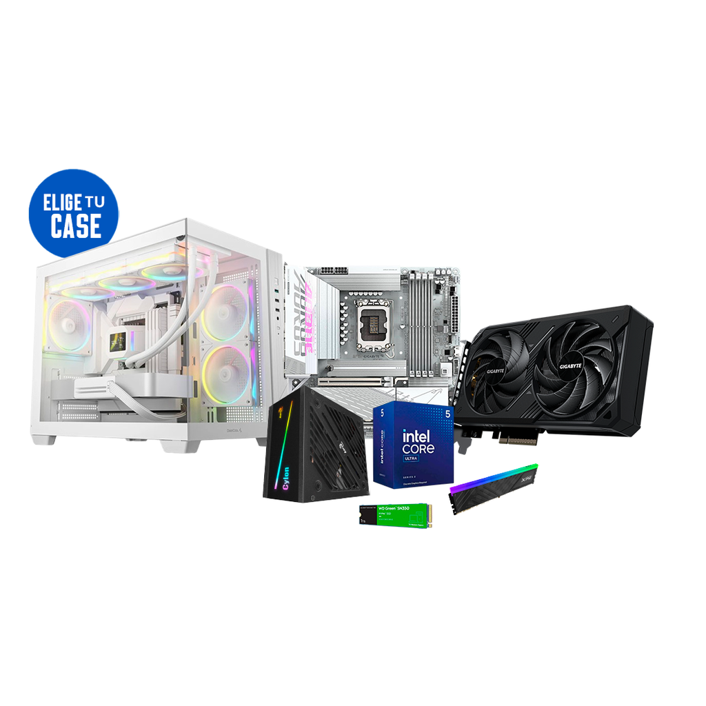 Pc Gamer Ultra Core 5 225F B860M Aorus RTX 5060 DDR5 16GB NVMe 1TB 700W Bronce 