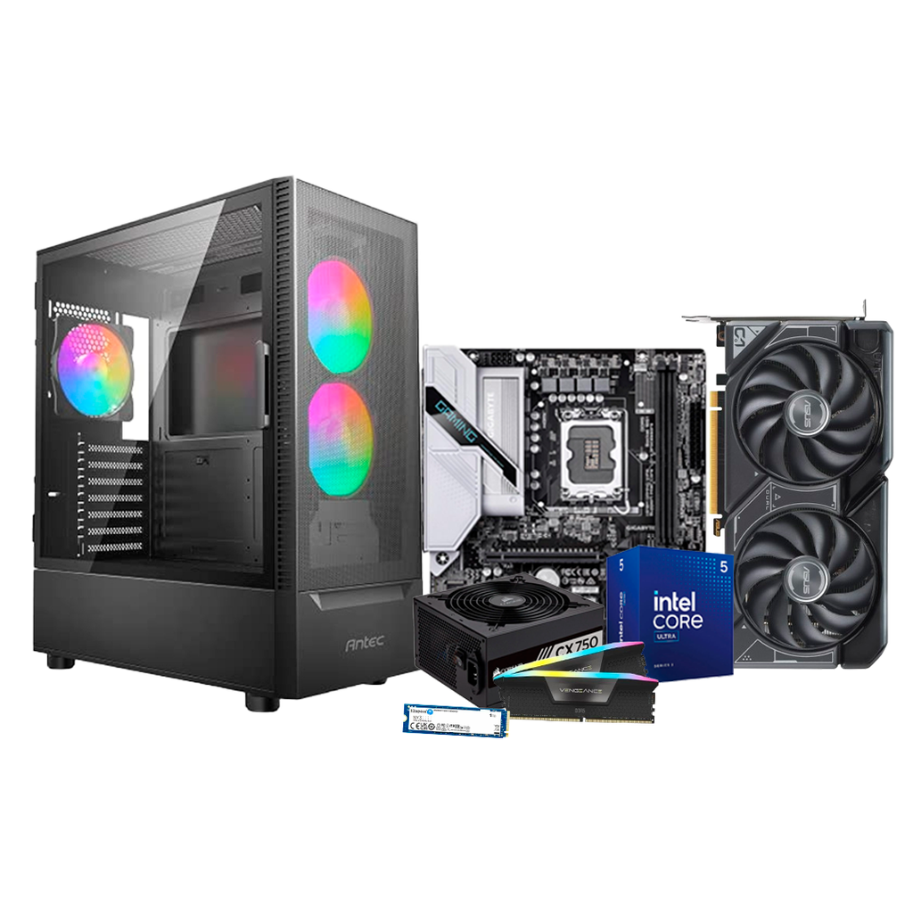 Pc Gamer Ultra Core 5 225F H810M 750W 80 Plus Bronze DDR5 2x16 NVMe 1TB RTX 5060 TI