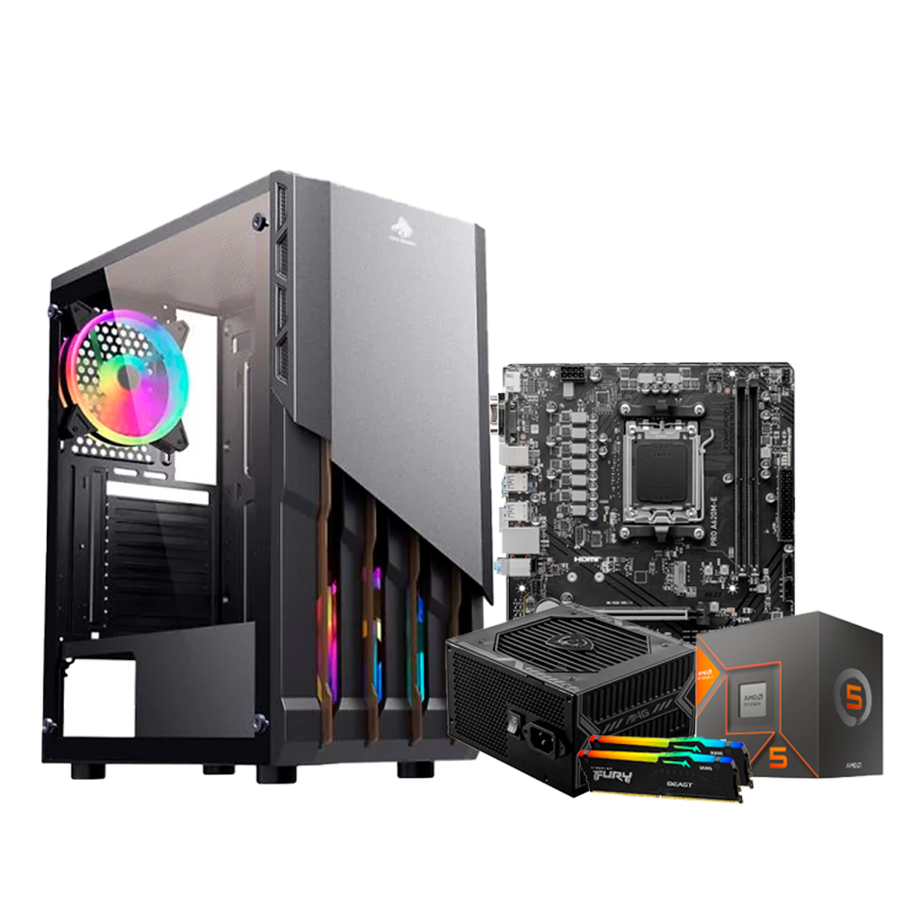 Pc Gamer Ryzen 5 8600G A620M 650W Bronce DDR5 2x8 NVMe 1TB 