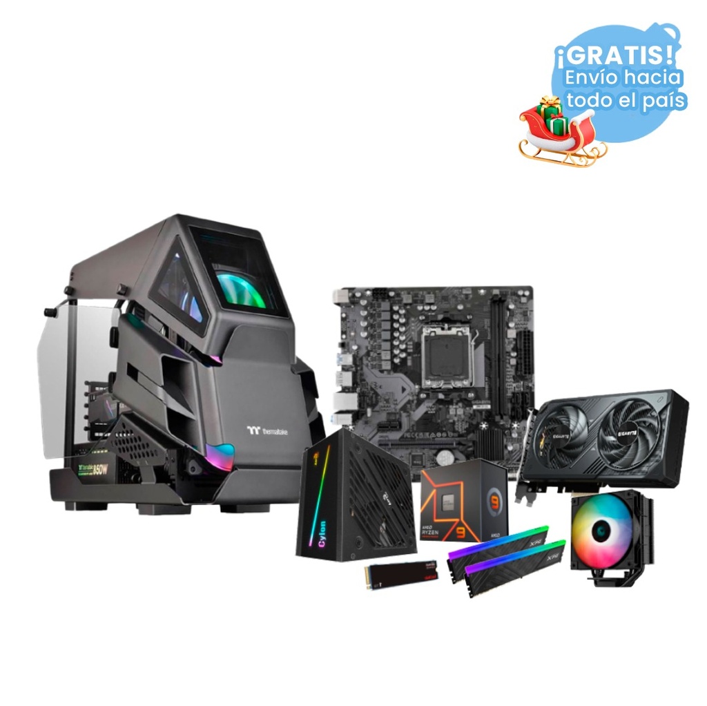 Pc Gamer Ryzen 5 5600X B550M-K RTX 5060 DDR4 2x8 NVMe 1TB 550W 80 Bronce Enfriamiento 240mm