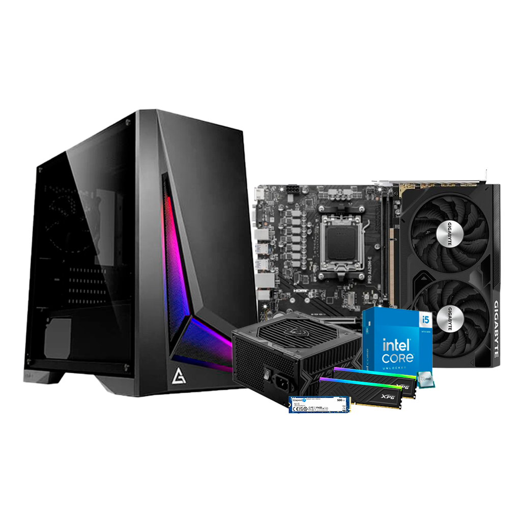 Pc Gamer i5 14400F H610M-G 650W 80 Plus Bronze DDR4 2x8 NVMe 500GB RTX 4060 
