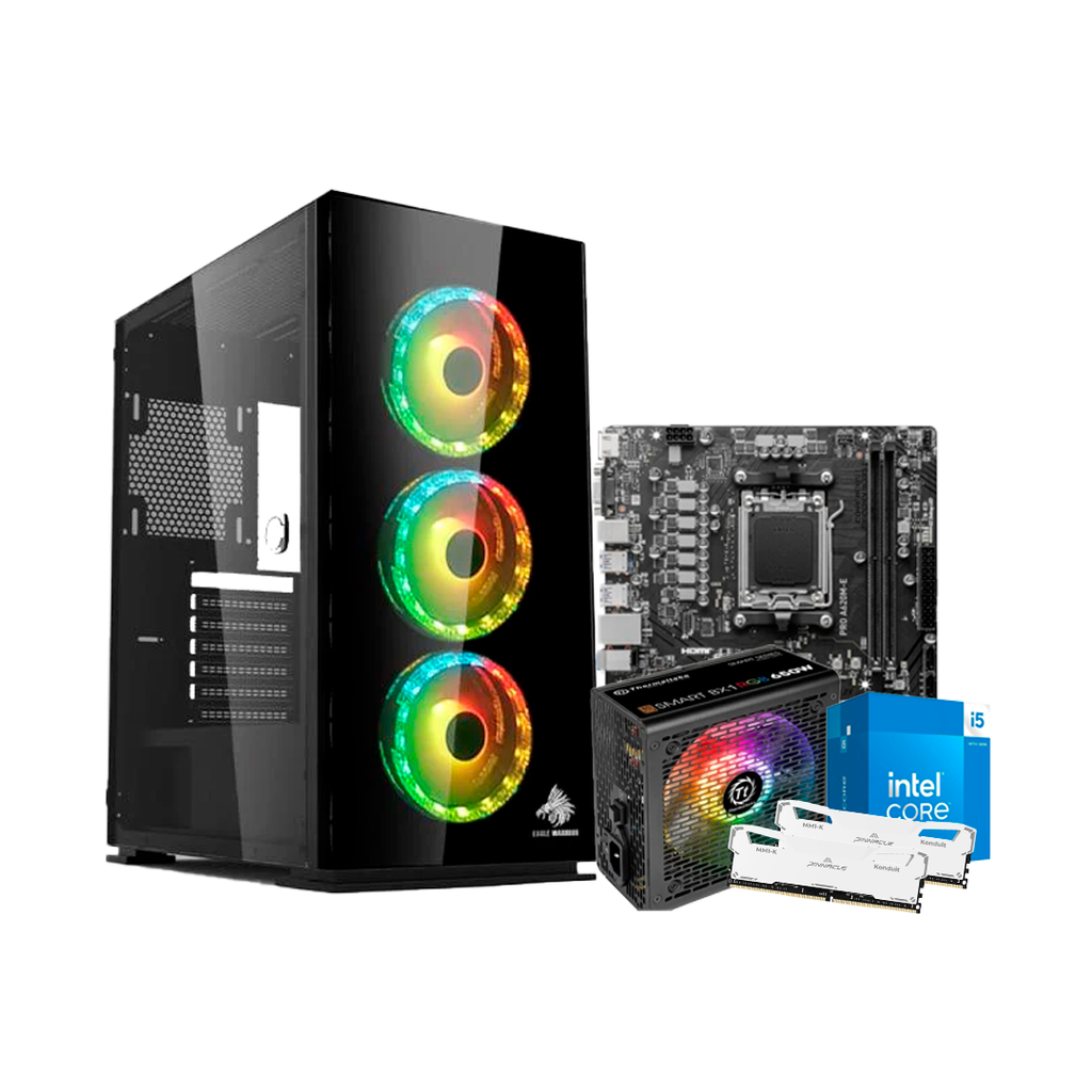 Pc Gamer i5 14400 H610M-G 6500W Bronce DDR4 2x8 NVMe 500 GB