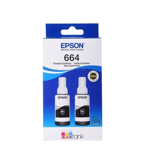 Kit de Tintas Epson T664120 Negro 70ml 