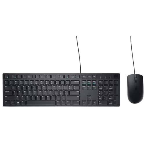 Teclado y Mouse Alámbrico Dell KM300C Negro Español