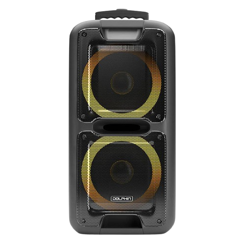 Bocina Dolphin SP 2100RBT Party Speaker Dual 10 Bluetooth 3400W Color Negro