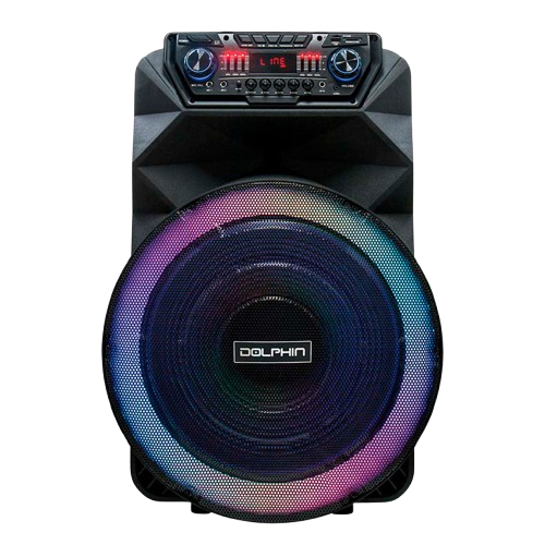 Bocina Dolphin SP 18RBT Party Speaker 18 Bluetooth 4500W Color negro 