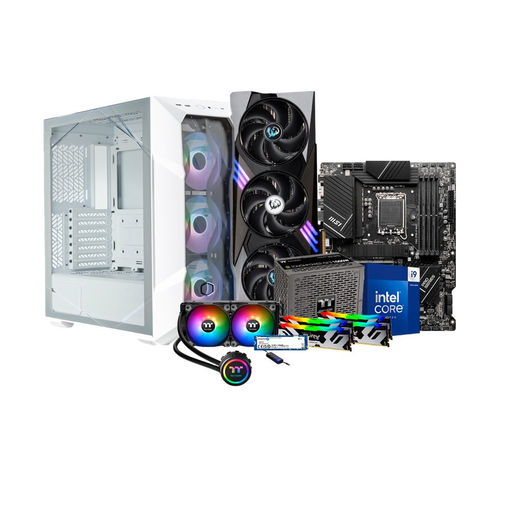 Pc Gamer i9 14900 KF Z790-P 1000W Gold DDR5 2x16 NVMe 2TB RTX 5080 Liquida 240mm