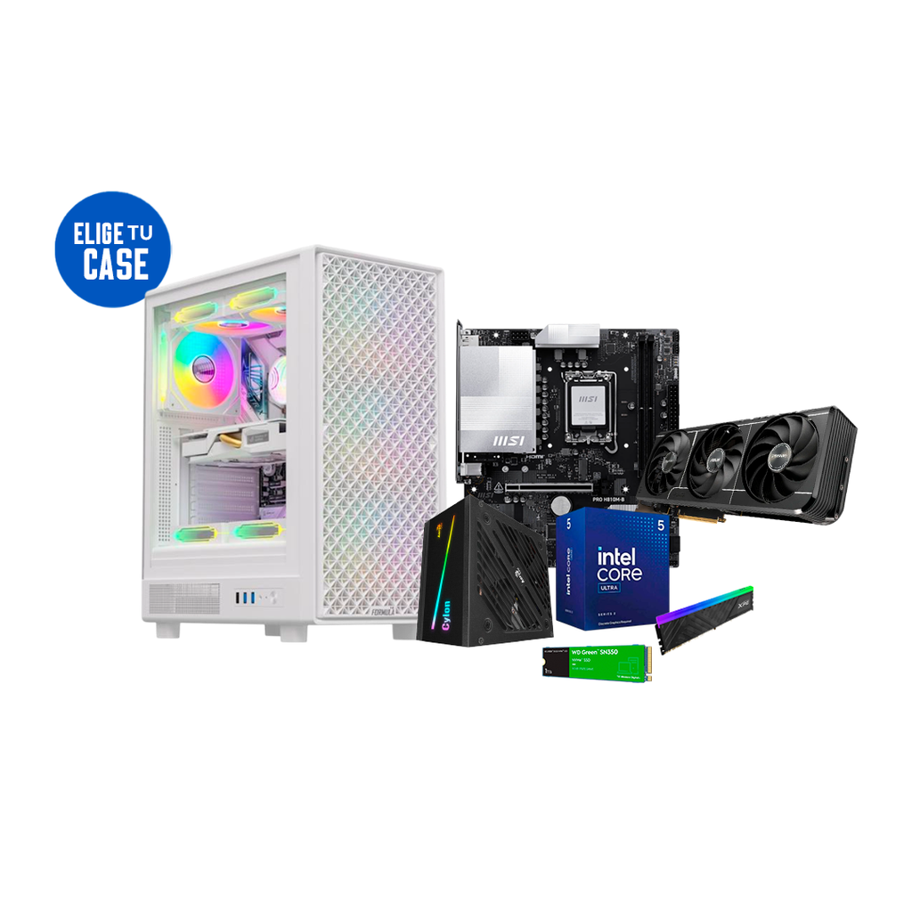 Pc Gamer Ultra Core 5 225F H810M-B MSI RTX 5070 16GB DDR5 NVMe 1TB 600W Bronce