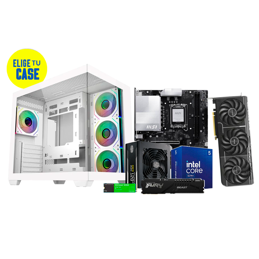 Pc Gamer Ultra Core 5 225F H810M-B MSI RTX 5070 16GB DDR5 NVMe 1TB 750W Bronce