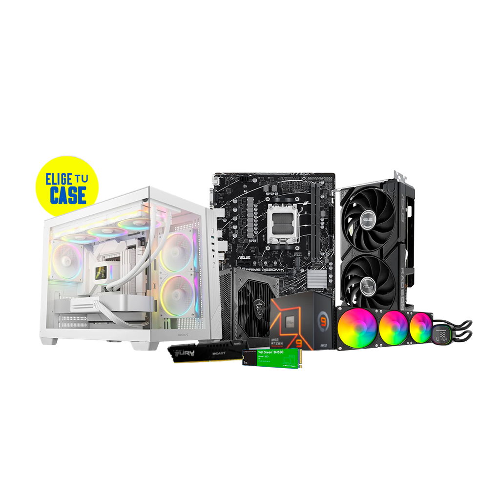 Pc Gamer 9 7900X A620M-K H RTX 5060 TI DDR5 16GB NVMe 1TB 650W Bronce 