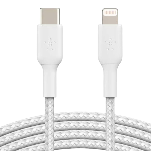 Cable USB-C a Lightning Belkin BoostCharge Pro Flex 3 Metro Blanco 