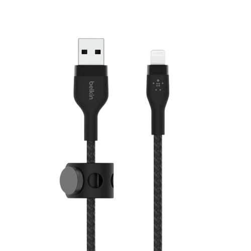 Cable USB a Lightning Belkin BoostCharge Pro Flex 1 Metro Negro