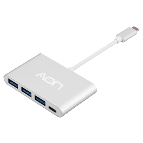 Adaptador USB-C a USB, USB-C AO-AD-1009 Macho-Hembra Plateado