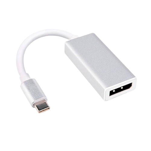 Adaptador USB-C a DisplayPort AON AO-AD-1003 Macho-Hembra Blanco
