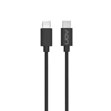 Cable USB-C a USB-C AON AO-CB-5017 2 Metro Negro 5Gbps 100W