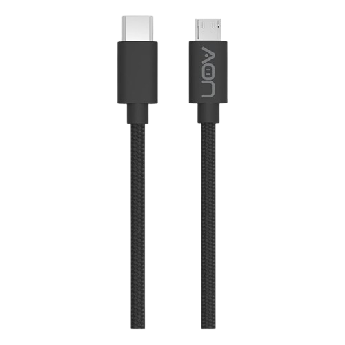 Cable USB-C a Micro USB AON AO-CB-6010 2 Metros Negro