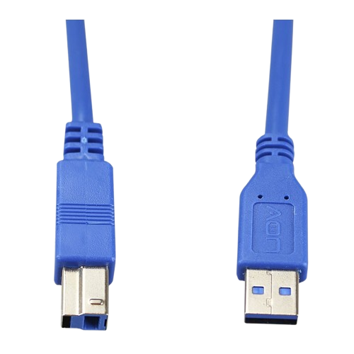 Cable USB para Impresora AON AO-CB-6101 1.8 Metros Azul