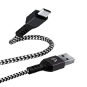Cable USB-C a USB Argom ARG-CB-0025BK 1.8 Metros Trenzado Negro