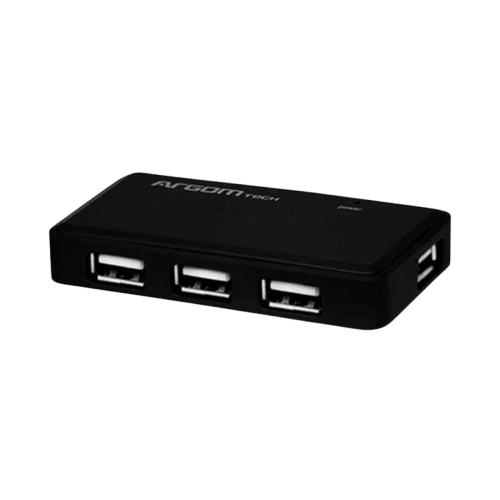 Hub Argom 4-Puertos USB 2.0 Negro 
