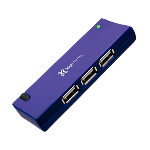 Hub Klip Xtreme  4 Puertos USB 2.0 Azul