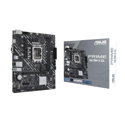 Motherboard Asus Prime H610M-K D4 Socket LGA 1700 14th, 13th 12th Gen DDR4 Mini ATX