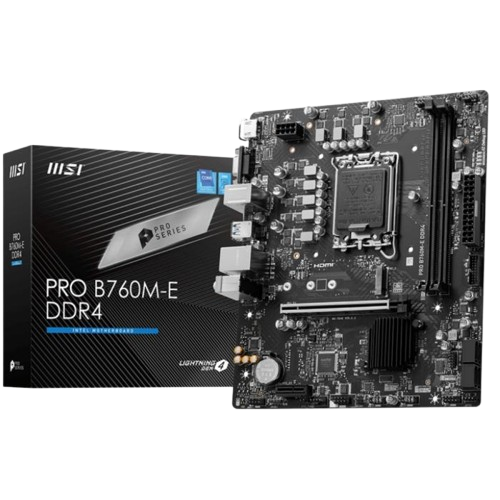 Motherboard MSI Pro B760M-E 14th 13th 12th Gen LGA 1700 DDR5 Micro ATX