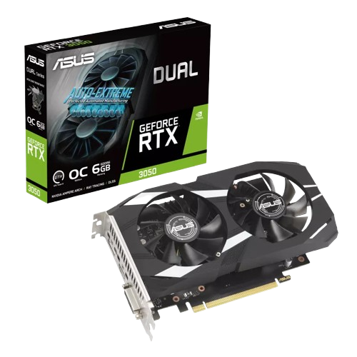 Tarjeta de Video GDDR6 Edicion OC Asus Dual Geforce RTX 3050 6 GB