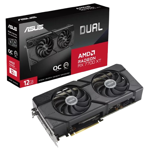 Tarjeta de Video GDDR6 Asus Dual Radeon RX7700 XT OC 12GB 