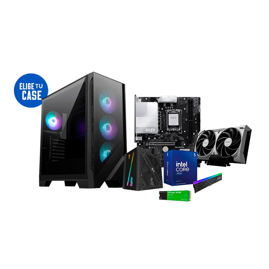 Pc Gamer Ultra Core 5 225F H810M-B RTX 5050 DDR5 16 GB NVMe 1TB 600W Bronce