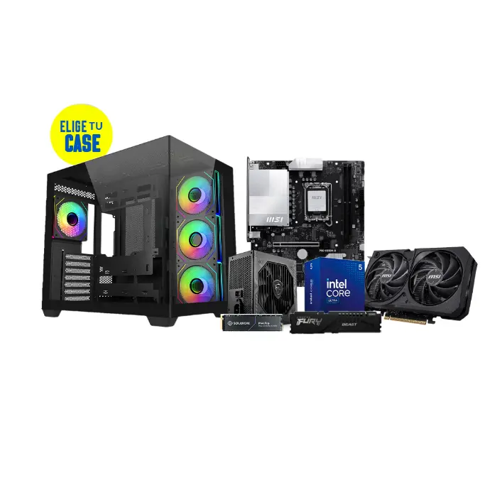 Pc Gamer Ultra Core 5 225F H810M-B RTX 5050 DDR5 16 GB NVMe 500GB 650W Bronce