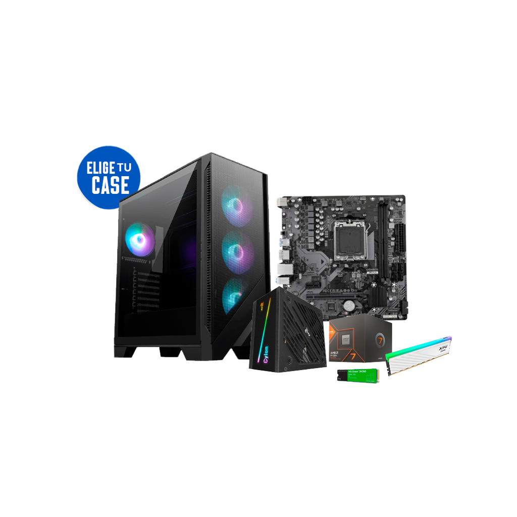 Pc Gamer Ryzen 7 8700G B650M H DDR5 16GB NVMe 1TB 600W Bronce