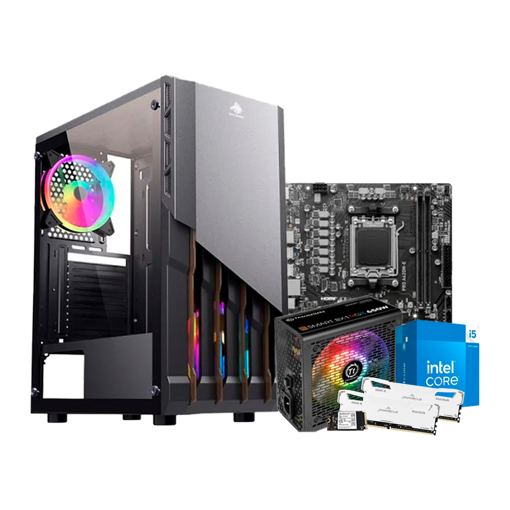 Pc Gamer i5 12400 H610M-G 6500W Bronce DDR4 2x8 NVMe 256GB