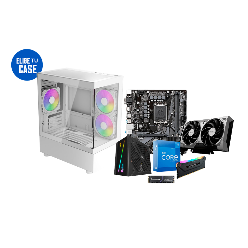 Pc Gamer i5 12400F  H610M Gigabyte RTX 5050 DDR4 16GB NVMe 500GB 600W Bronce