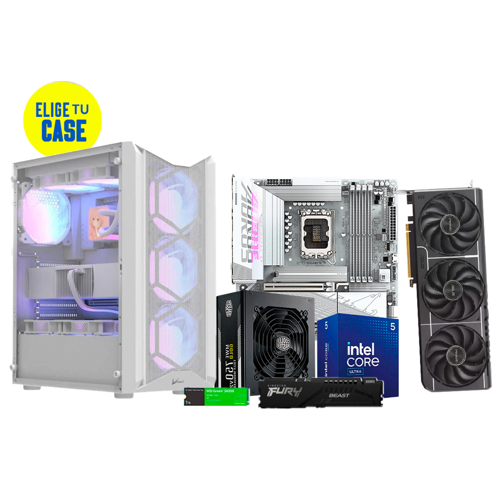 Pc Gamer Ultra Core 5 225F  B860M Aorus  RTX 5060Ti DDR5 16GB NVMe 1TB 750W Gold