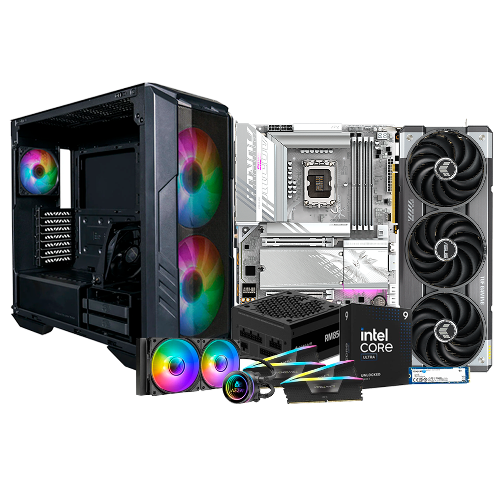 Pc Gamer Ultra Core 9 285K Z890 Elite 750W Bronce DDR5 4x16 NVMe 1TB RTX 5070 TI Liquida 240mm