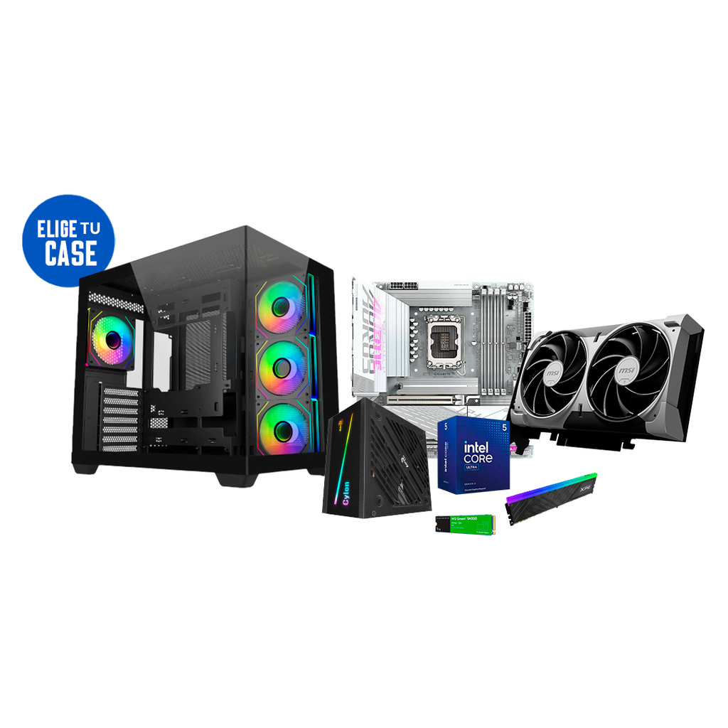 Pc Gamer Ultra Core 5 225F B860M 700W Bronce DDR5 16GB NVMe 1TB RTX 5050