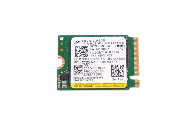 Unidad SSD Microm 256GB NVMe M.2