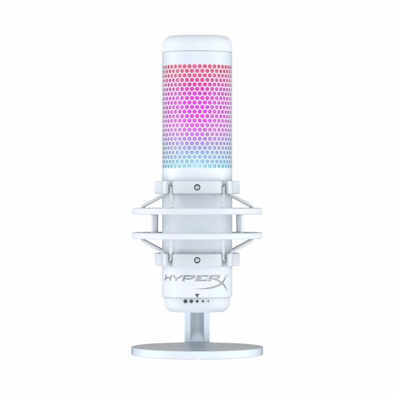 Microfono Gaming HyperX QuadCast S RGB Blanco