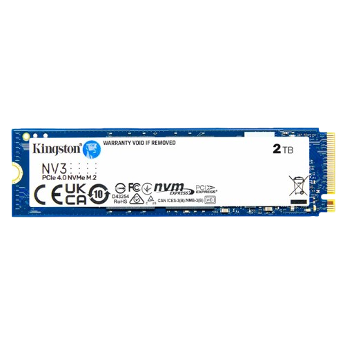 Unidad SSD M.2 2280 2TB Kingston NV3 PCIe NVMe 6000Mbps