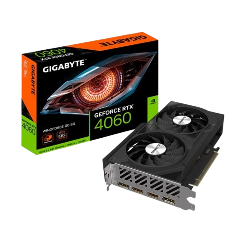 Tarjeta de Video GIGABYTE GeForce RTX 4060 Windforce OC 8GB GDDR6