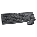 Teclado y mouse Logitech MK235 Inalámbrico USB Negro en español