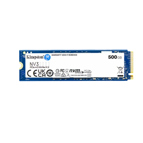 Unidad SSD M.2 2280 500GB Kingston NV3 NVMe PCIe 5,000 Mbps
