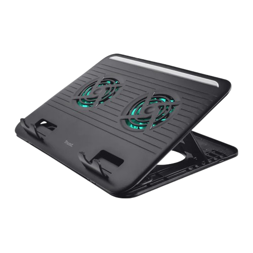 Trust Base de refrigeración con ventilador para portátil 16" Negro 2 Ventiladores