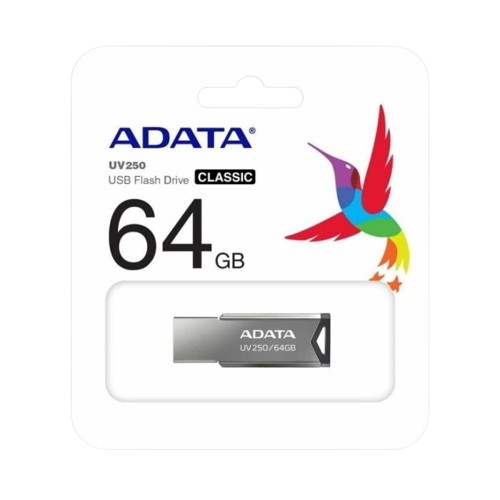 Memoria USB Adata UV250 64GB 2.0 Plateado